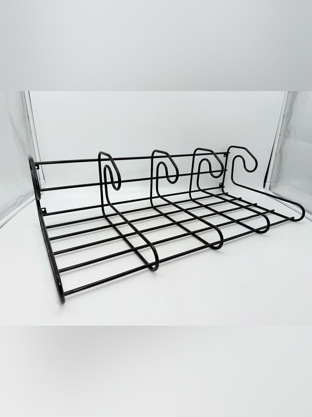 Vintage Black Frän Ikea Coat Rack 1980’s Circa - black metal